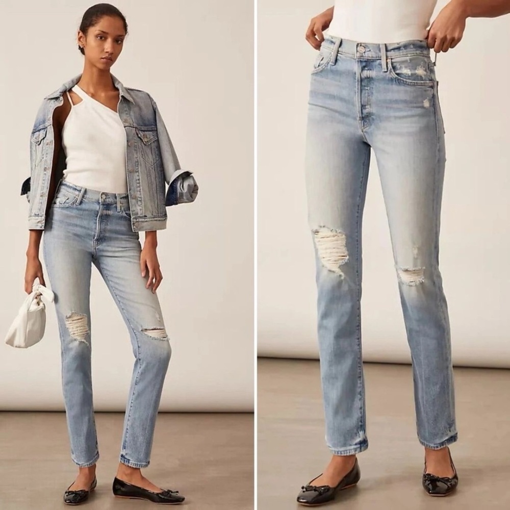 Mother high waisted rider denim